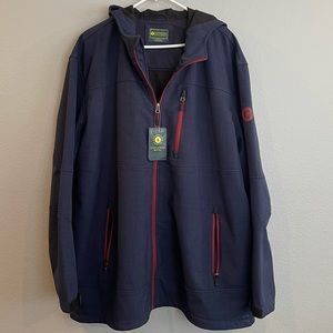 G.H. Bass & Co. Navy Blue + Red Jacket in 3XLT - Brand New with Tags